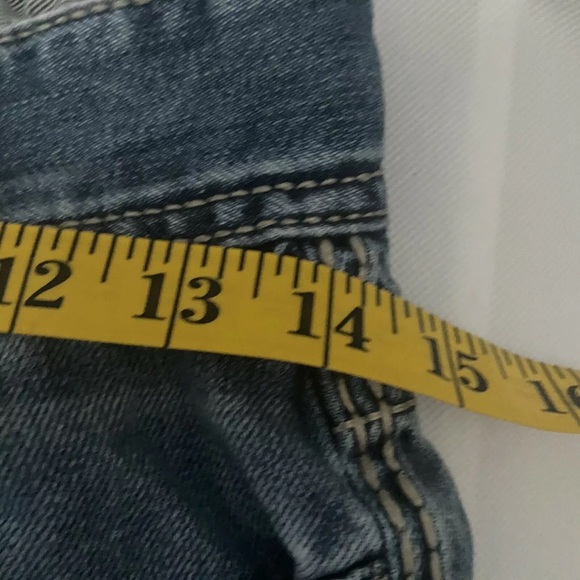 Buckle Black 3 FIT Jeans Mens 28 Denim Low Rise Thick Stitch Bootcut Medium Wash - Picture 9 of 11